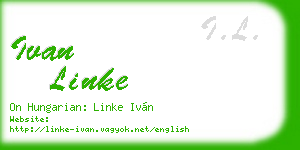 ivan linke business card